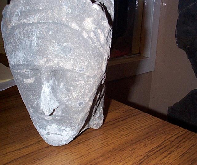 Female corbel head recovered from Carstairs Parish church