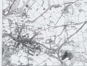 1914 map of Lanark