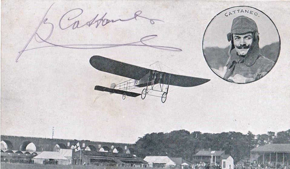 SIGNED_CARD_CATTANEO_AIRCRAFT_1910_LANARK