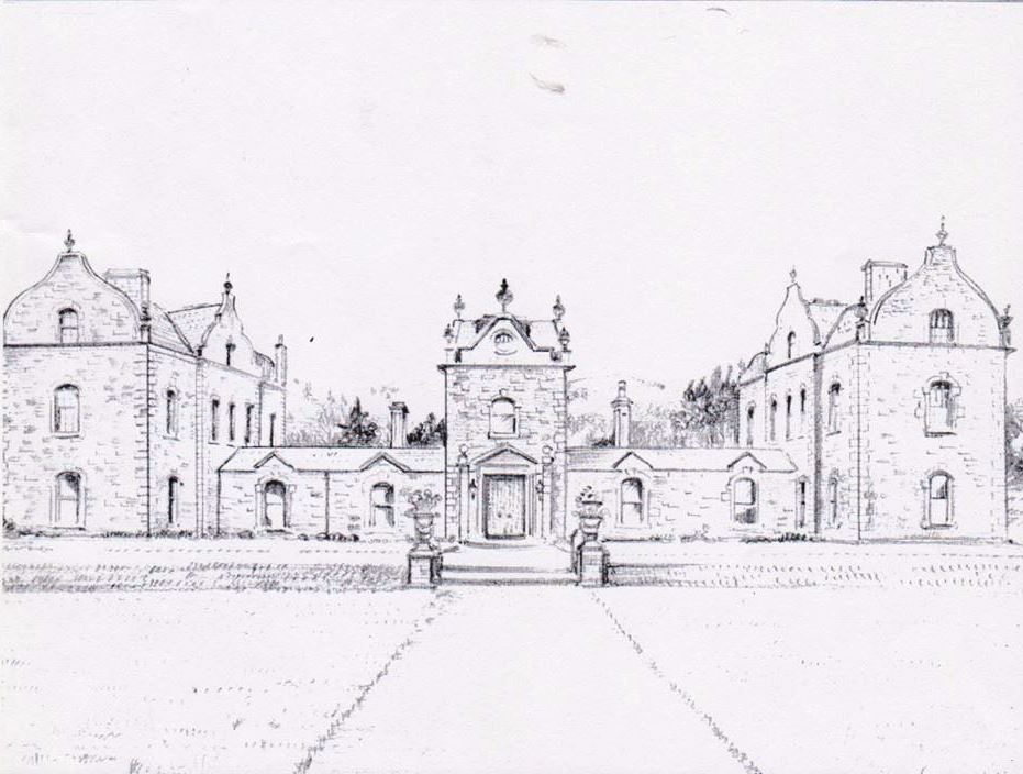 Drawing of Carmichael House