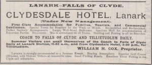 Clydesdale Hotel advertisement