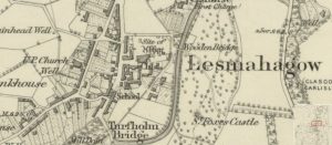 Ordnance Survey map of Lesmahagow, 1864