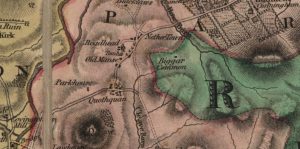 Forest map of Quothquan from 1816