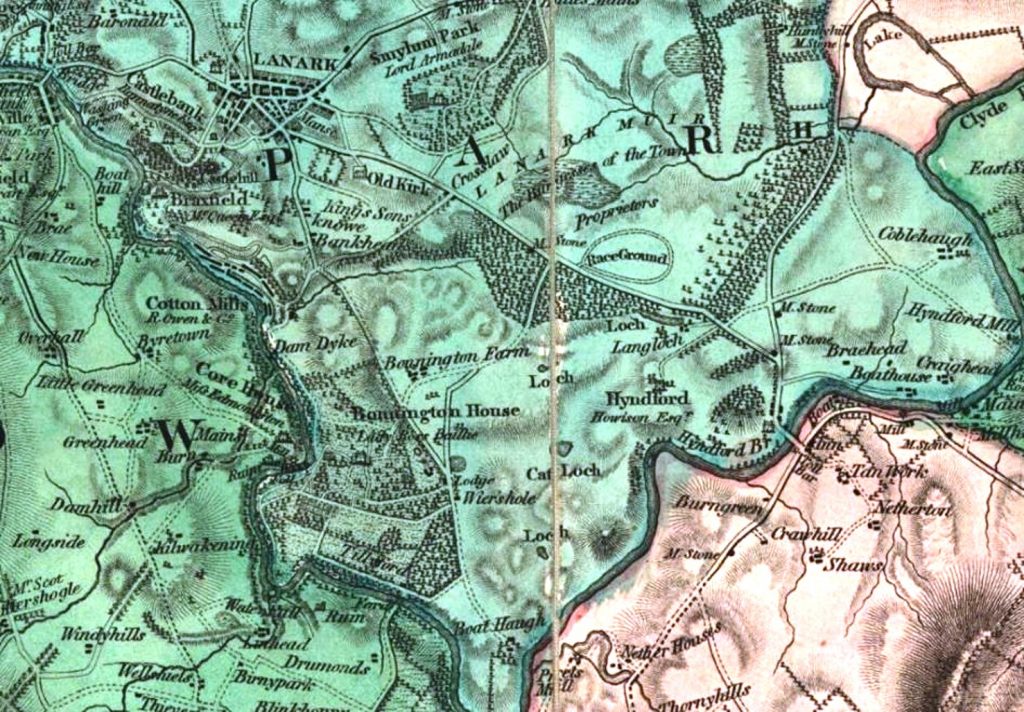 Forest Map of 1819 showing Bonnington