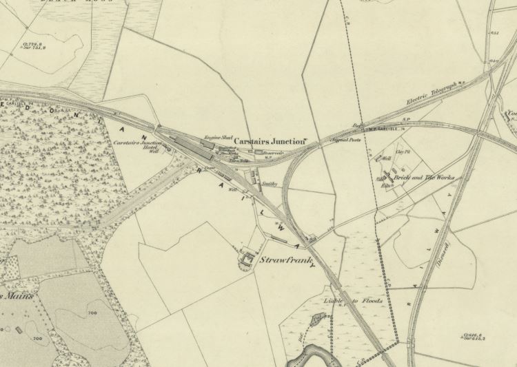 Lampits Ferry map from 1864