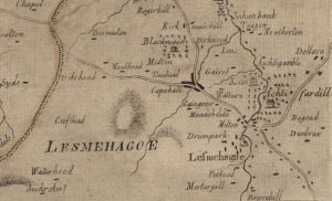 Ross Map of Lesmahagow from 1773