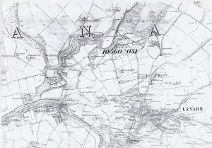 1860 Ordnance Survey map of Lanark