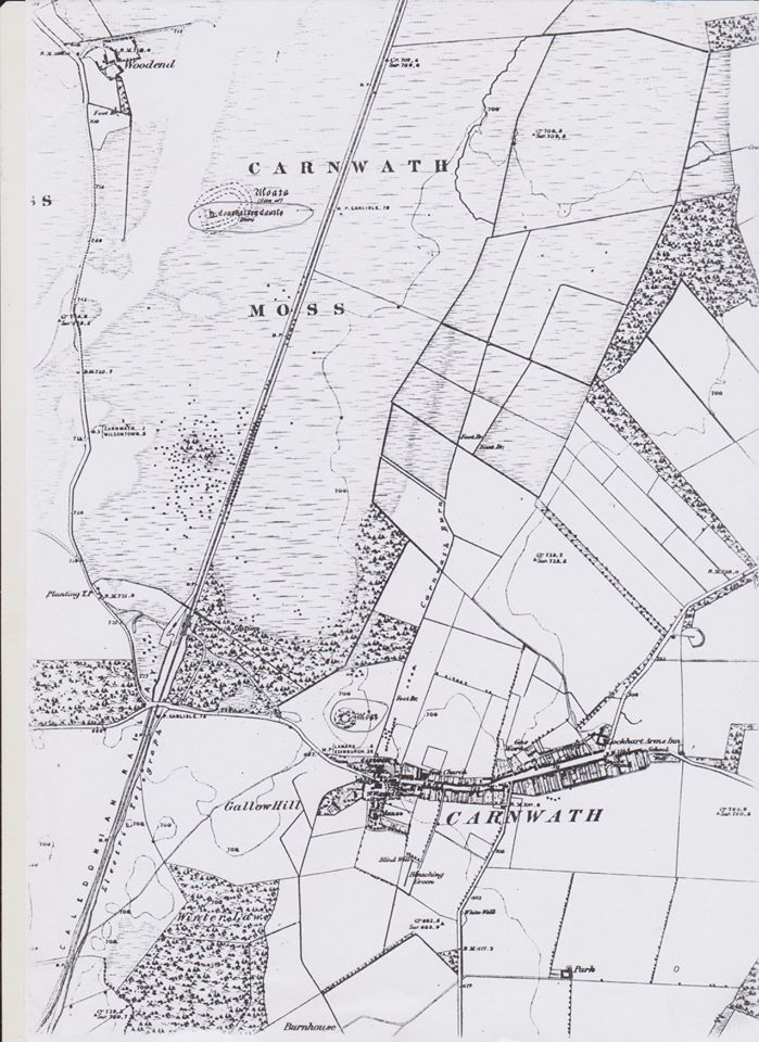 Ordnance Survey map of Carnwath, 1860