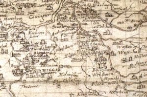 Pont map of Biggar, 1596