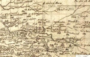 Pont's map of Couthally, 1596