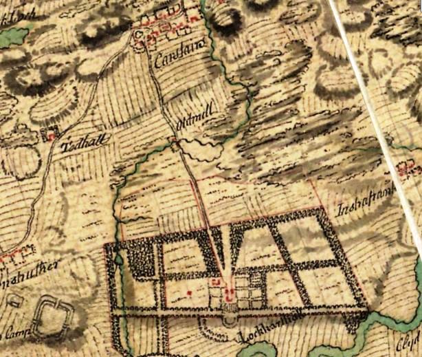 William Roy map of Carstairs, 1750