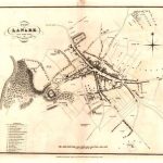 Lanark shown in the Wood Town Atlas map of 1822