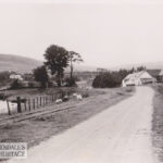 Postcard showing road near Midlock farm