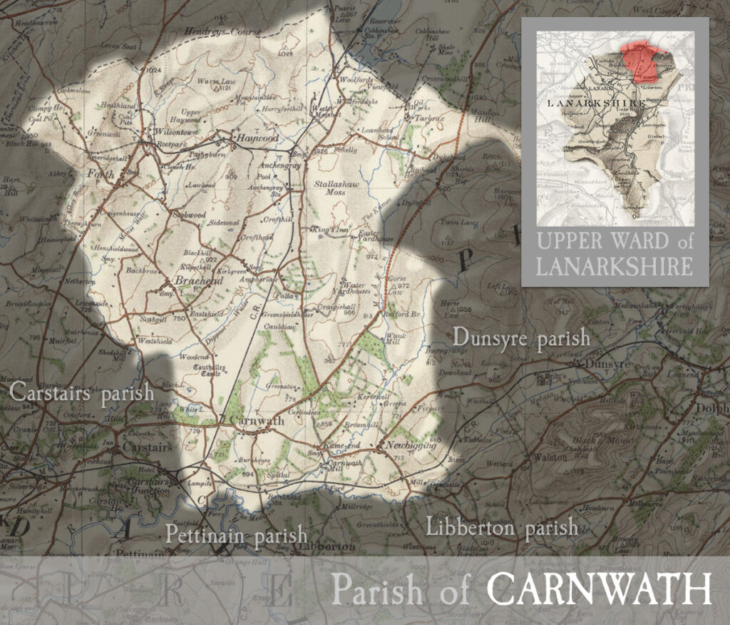 map of carnwath parish