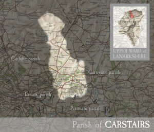 map of Carstairs parish