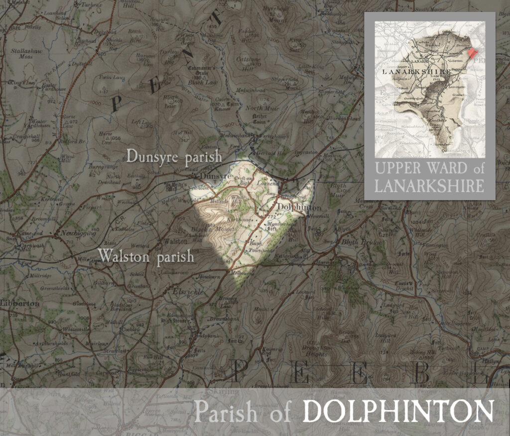 map of dolphinton parish