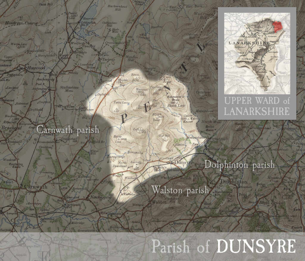 Map of Dunsyre parish