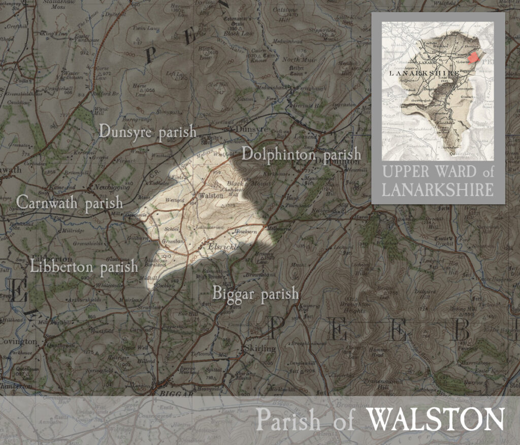 Map of Walston parish