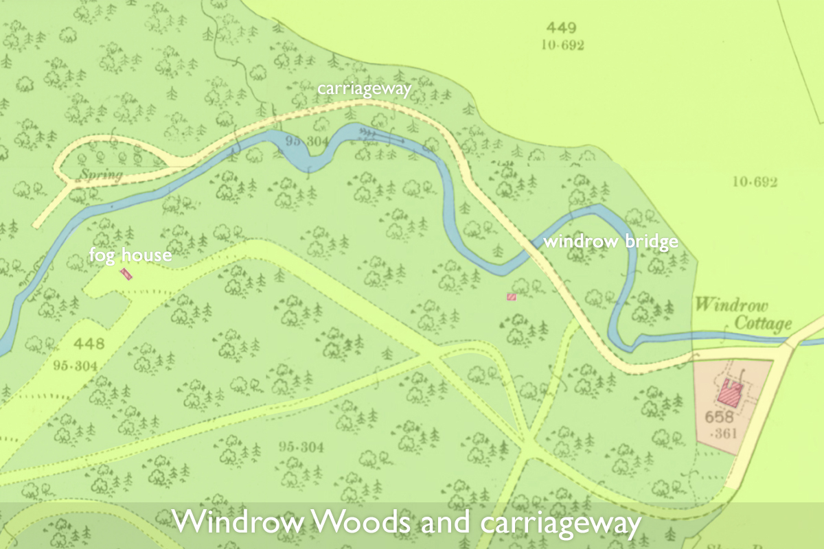 Windrows Map Windrow Woods, the Fog House, and the Woman’s Grave – Clydesdale's Heritage